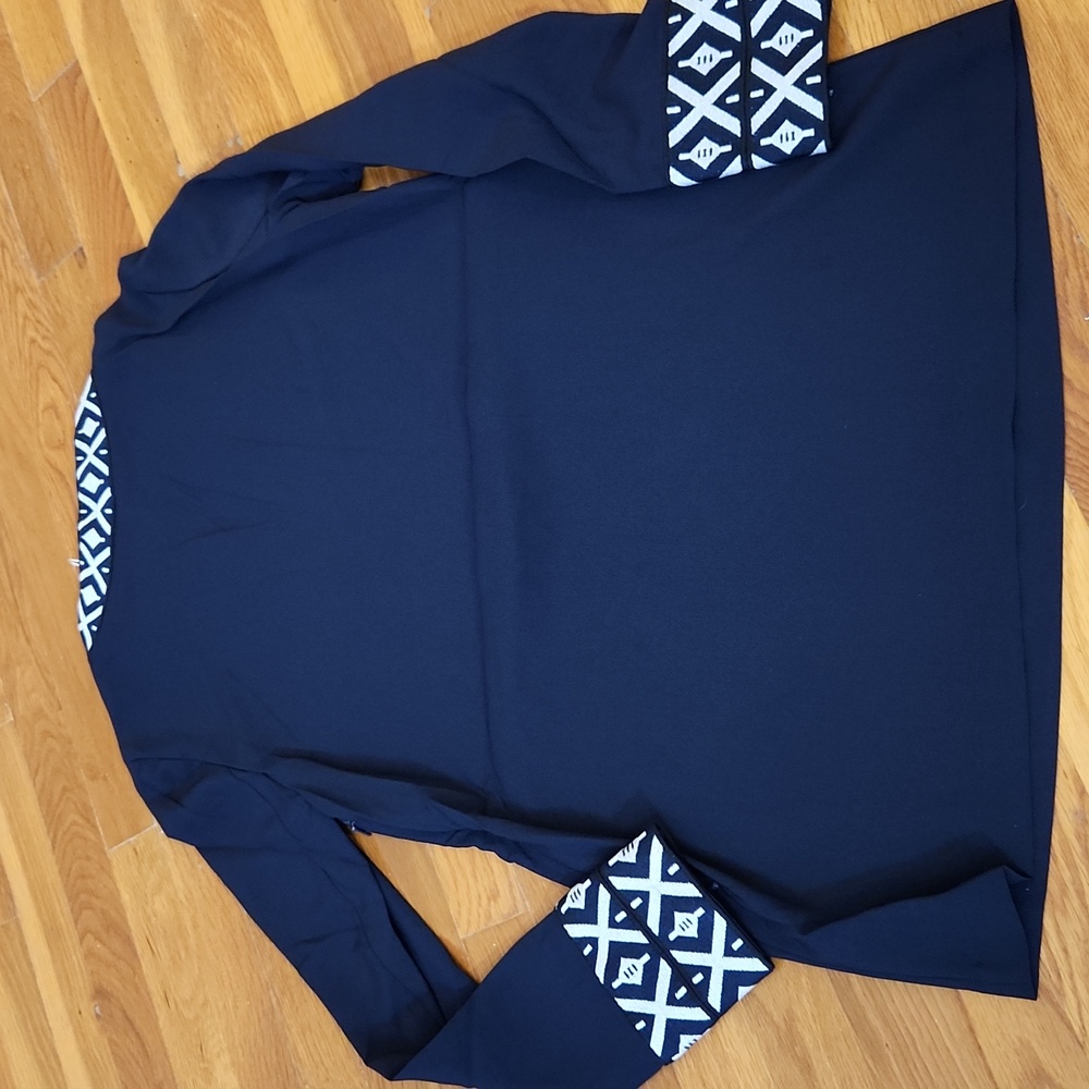 NWT Navy Ariana Tunic With Taping - Picture 9 of 11
